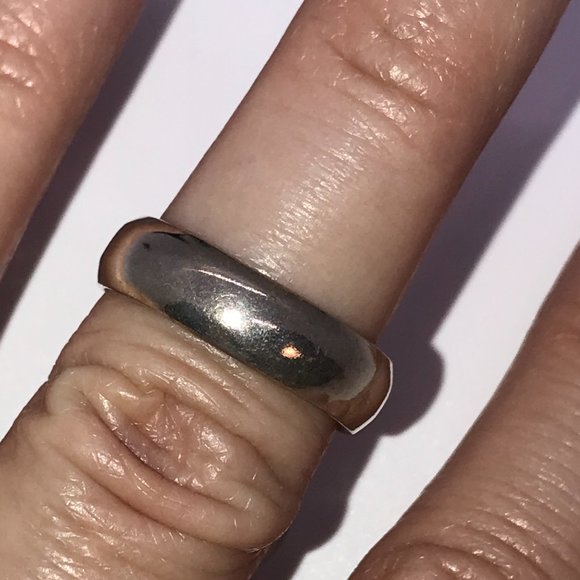 Plain Sterling Silver Ring, Size 6 1/2 - Picture 9 of 9
